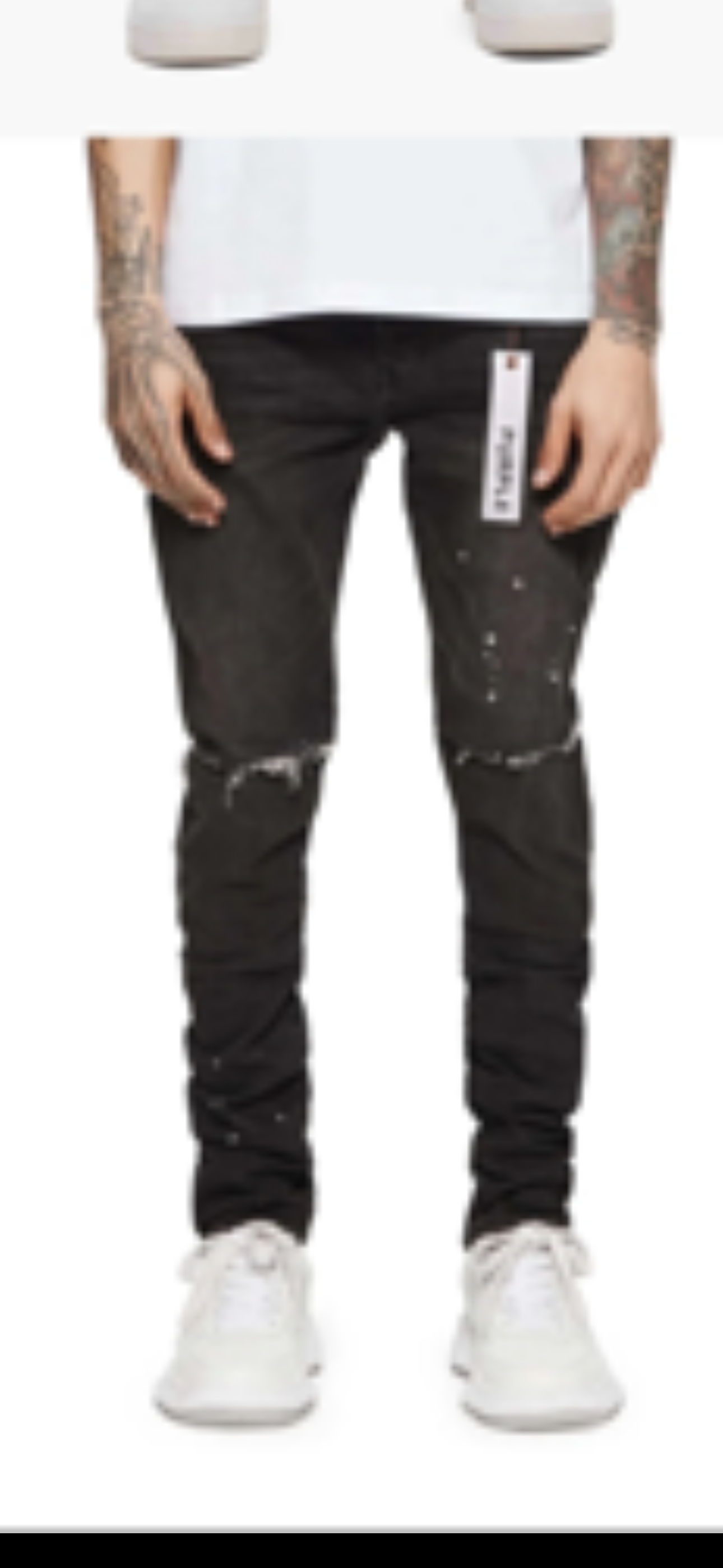 Purple brand “Spray Paint” Jeans (Black)