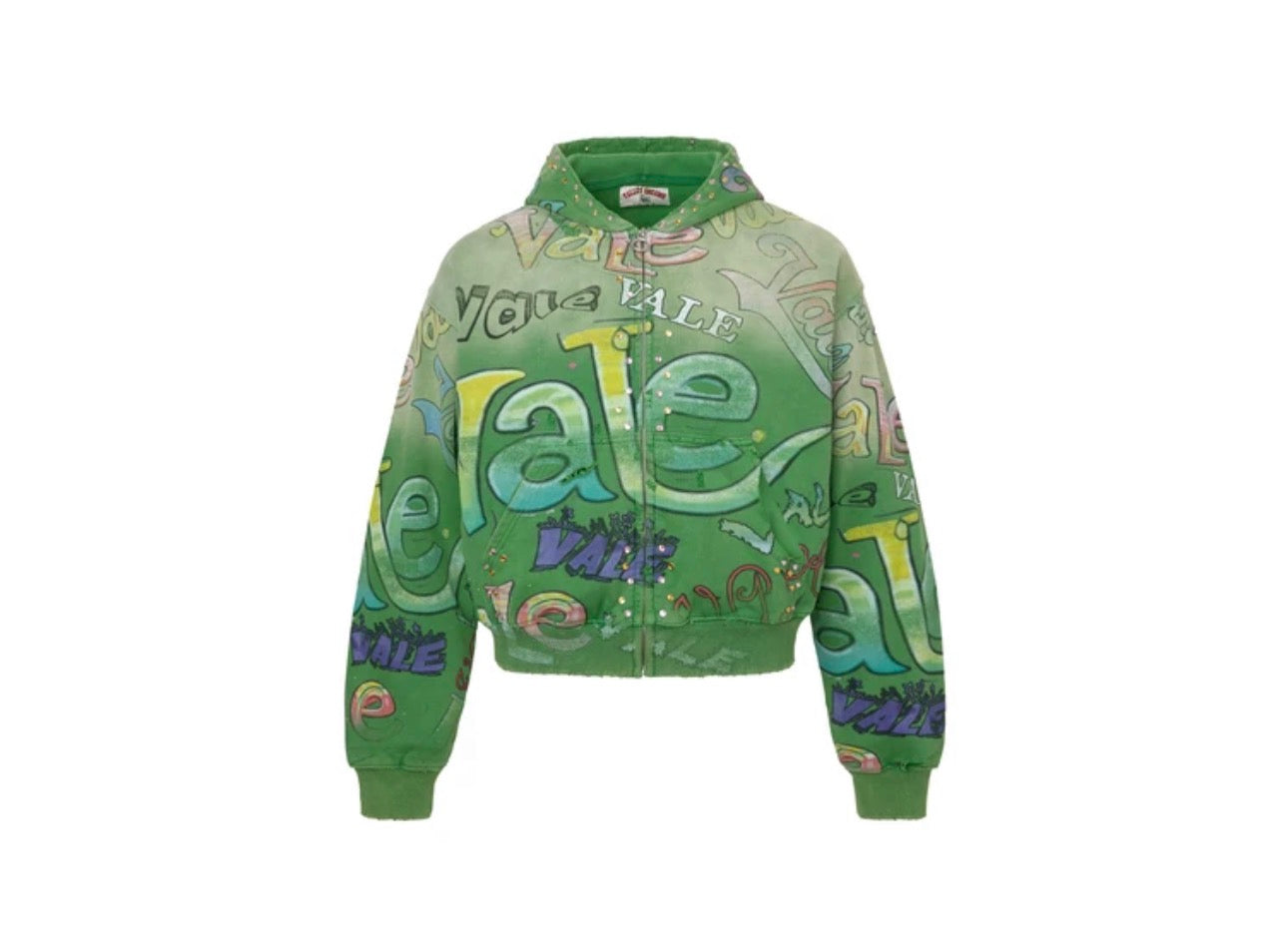 Vale Spearmint Zip Up Hoodie (Green)