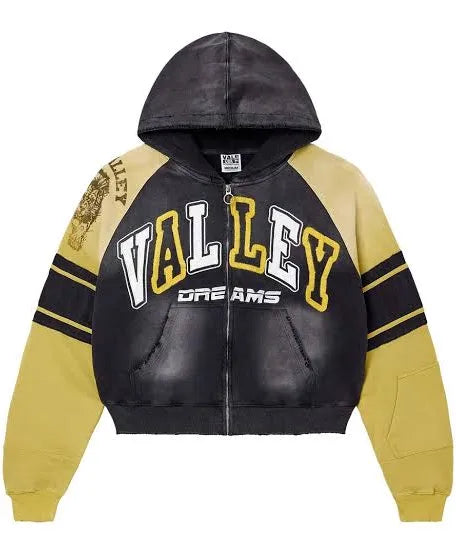 Vale Lethal Zip Up Hoodie (Black/Yellow)