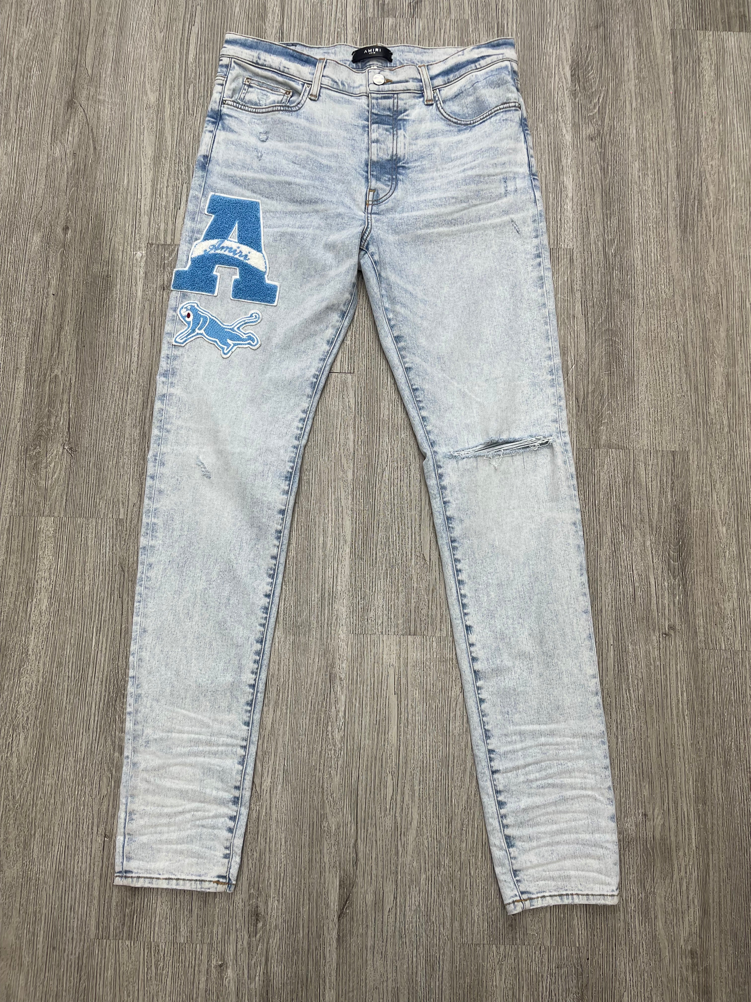 Amiri Varsity Lightblue Jean