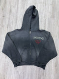 Hmdd Rosebowl Zip Up hoodie Black