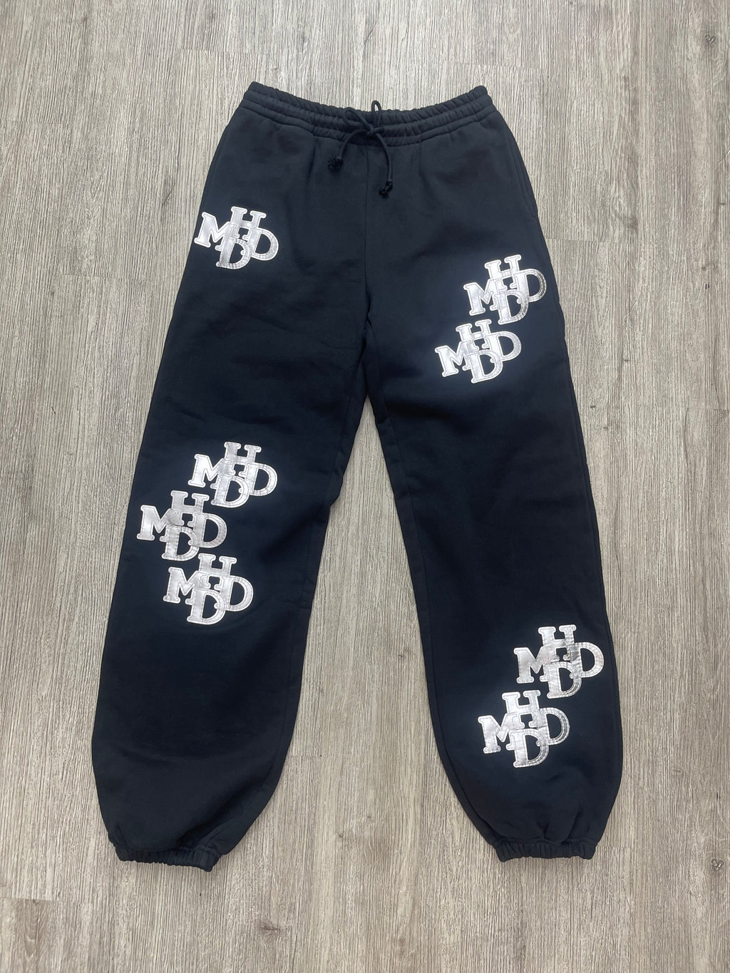 HMDD Patch sweatpants (Black/Silver)