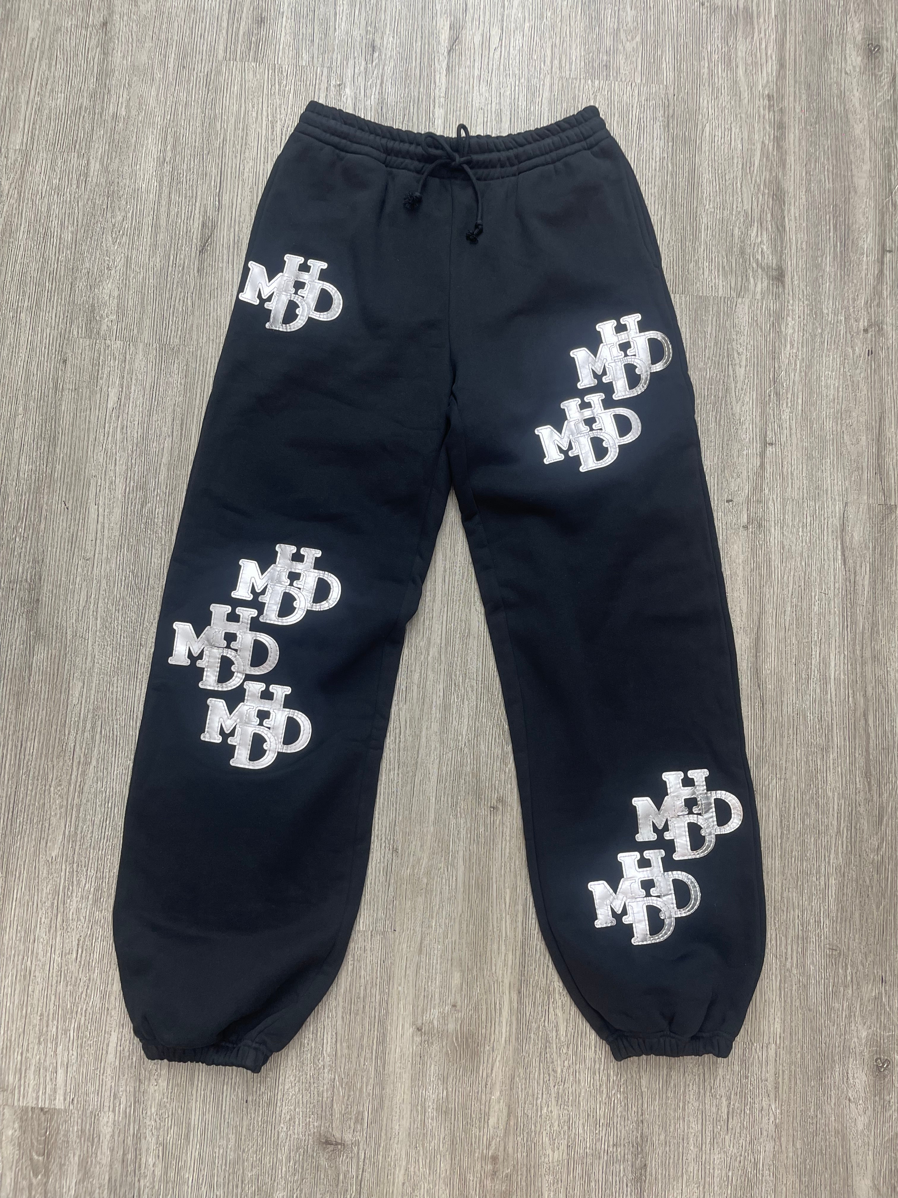 HMDD Patch sweatpants (Black/Silver)