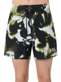 Amiri Tie Dye Green Core Logo Swimtrunk