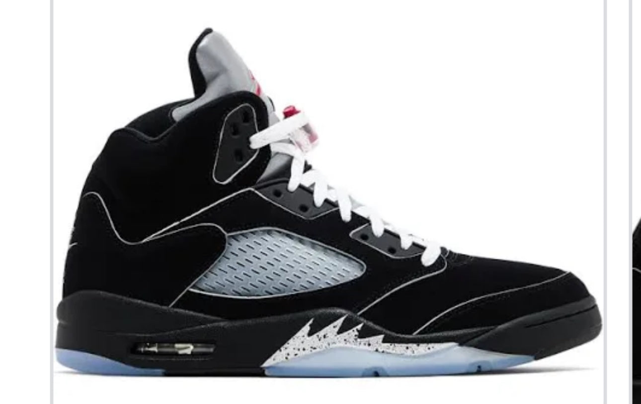 Jordan 5 metallic black