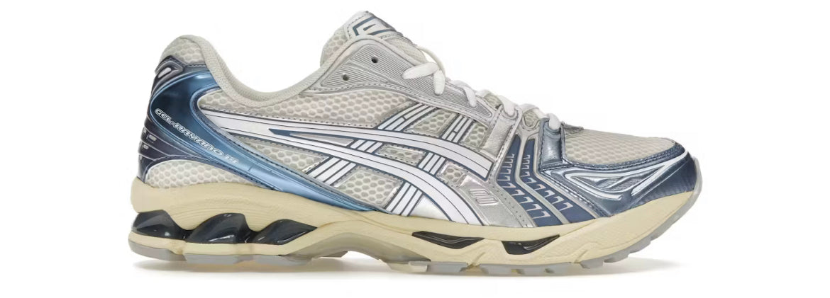 ASICS gel kayano cream metallic blue