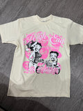 High-End “Betty Boop” Tee (Cream)