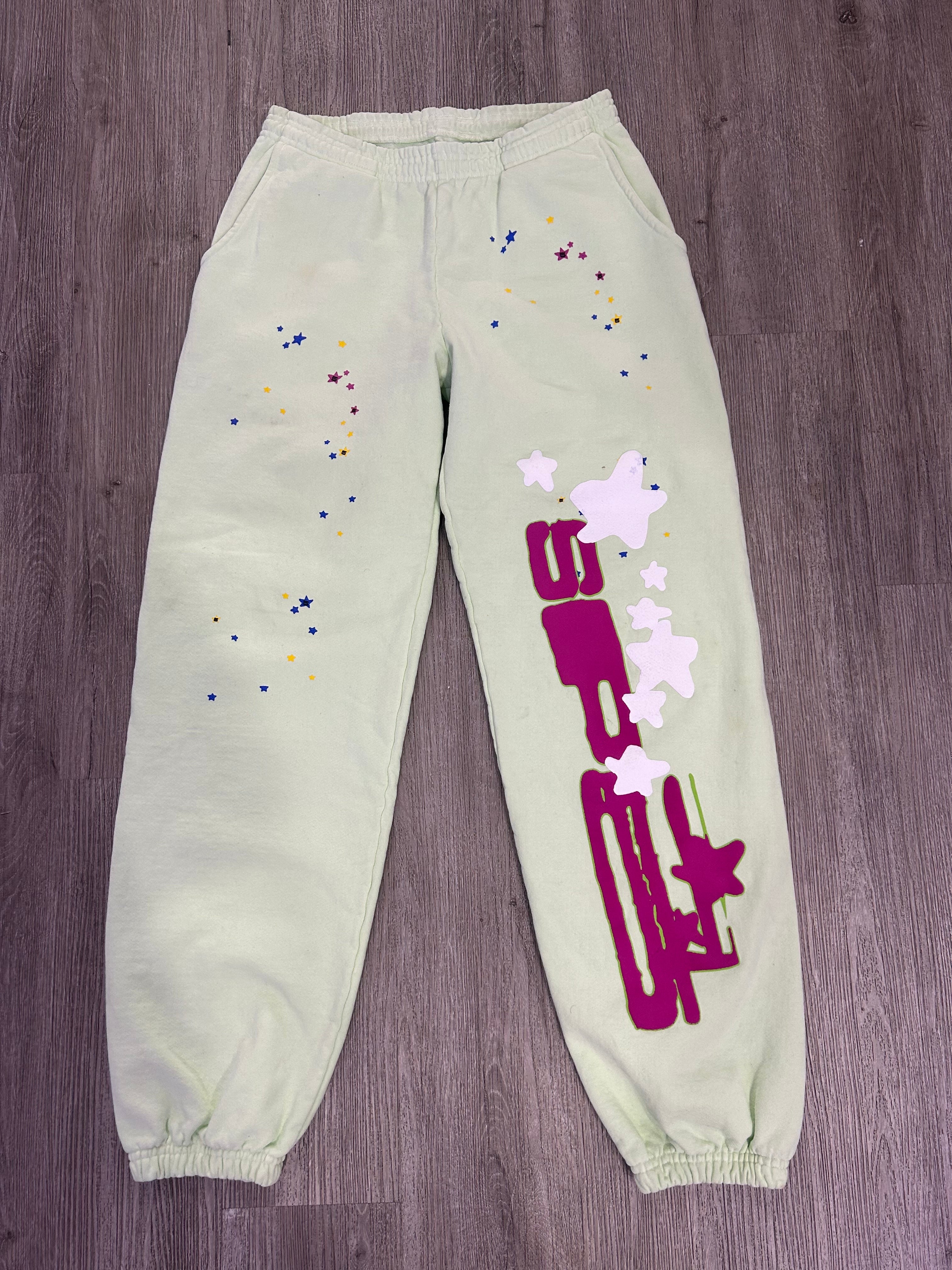 Spider sweatpants mint