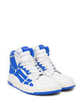 Amiri Skeleton Hightop Sneakers (White/Blue)