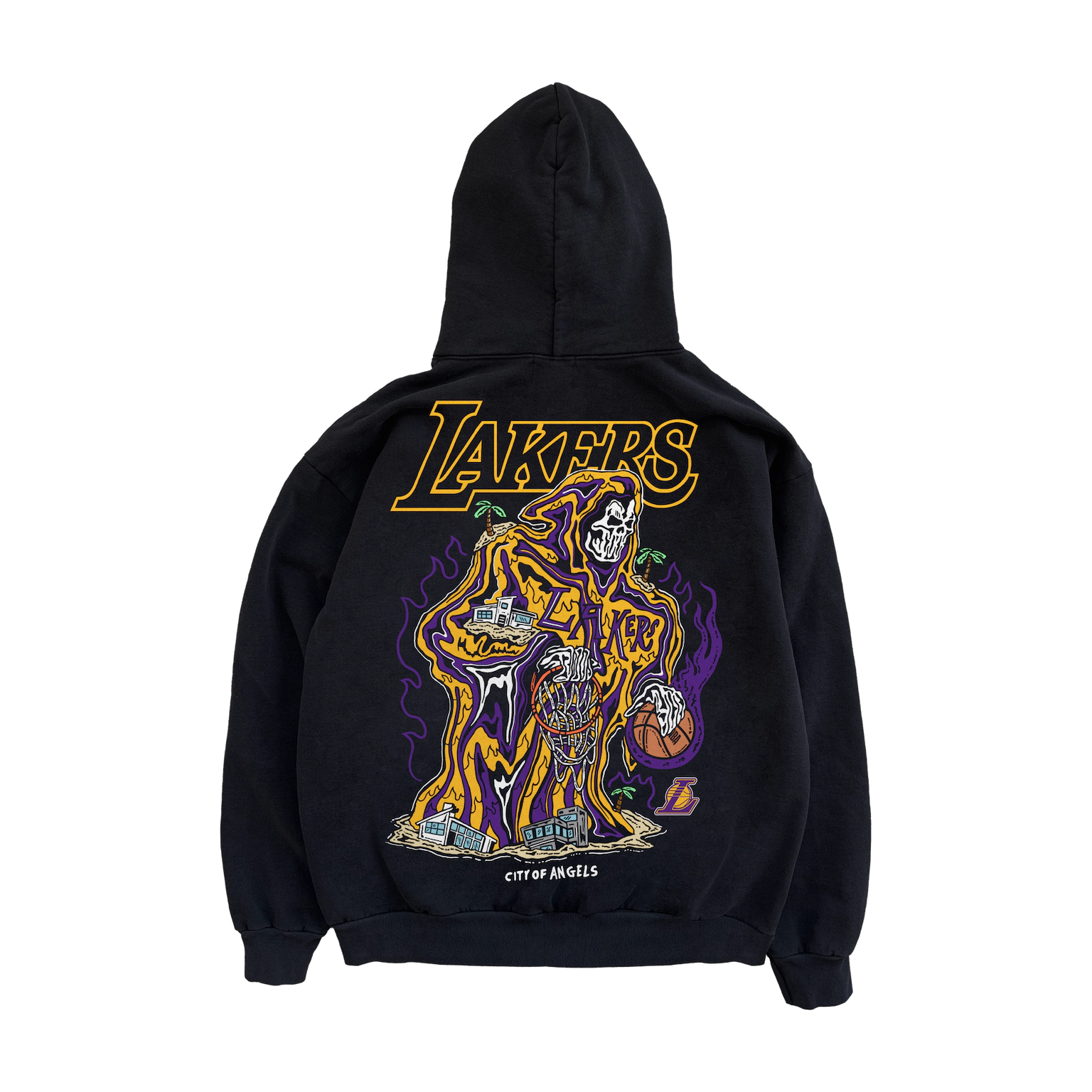 Warren Lotas “Lakers Flood Reaper” Hoodie (Black)