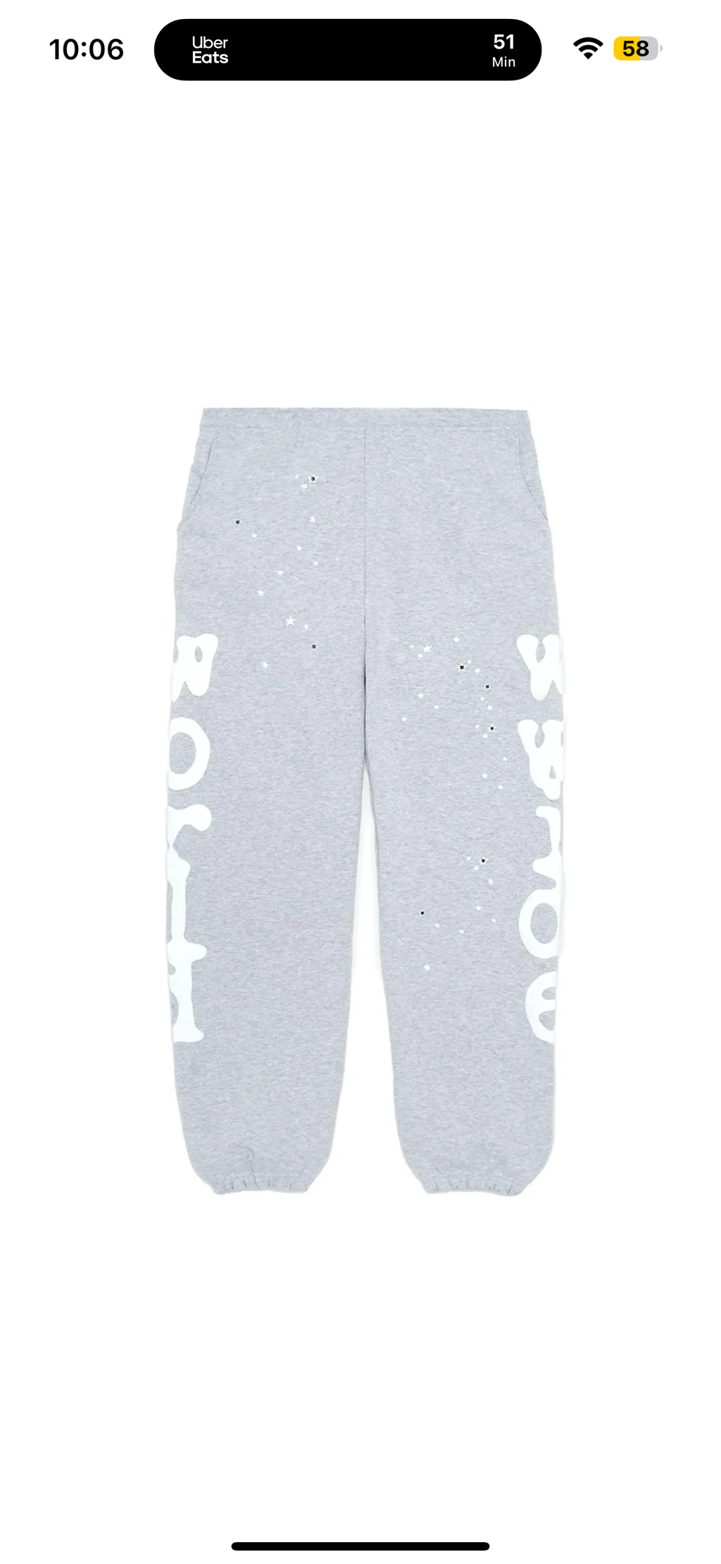 Spider (Beluga) Sweatpants (Grey/White)
