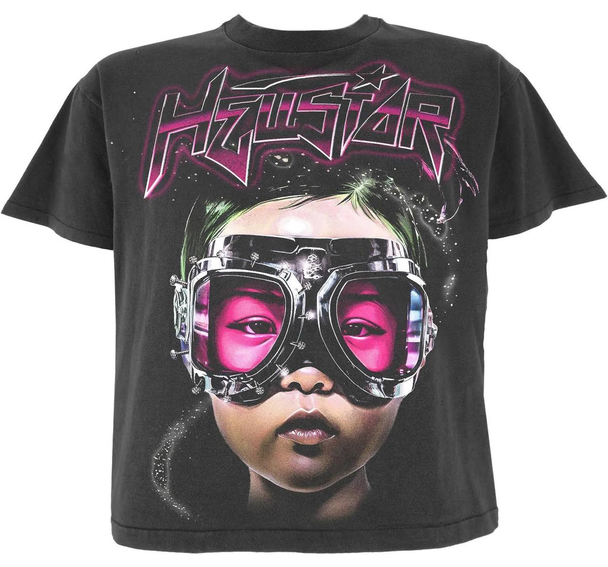 Hellstar “The Future” Tee (Black/Pink)