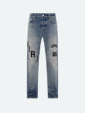 Amiri “Hockey Logo” Jeans (Blue/Black)