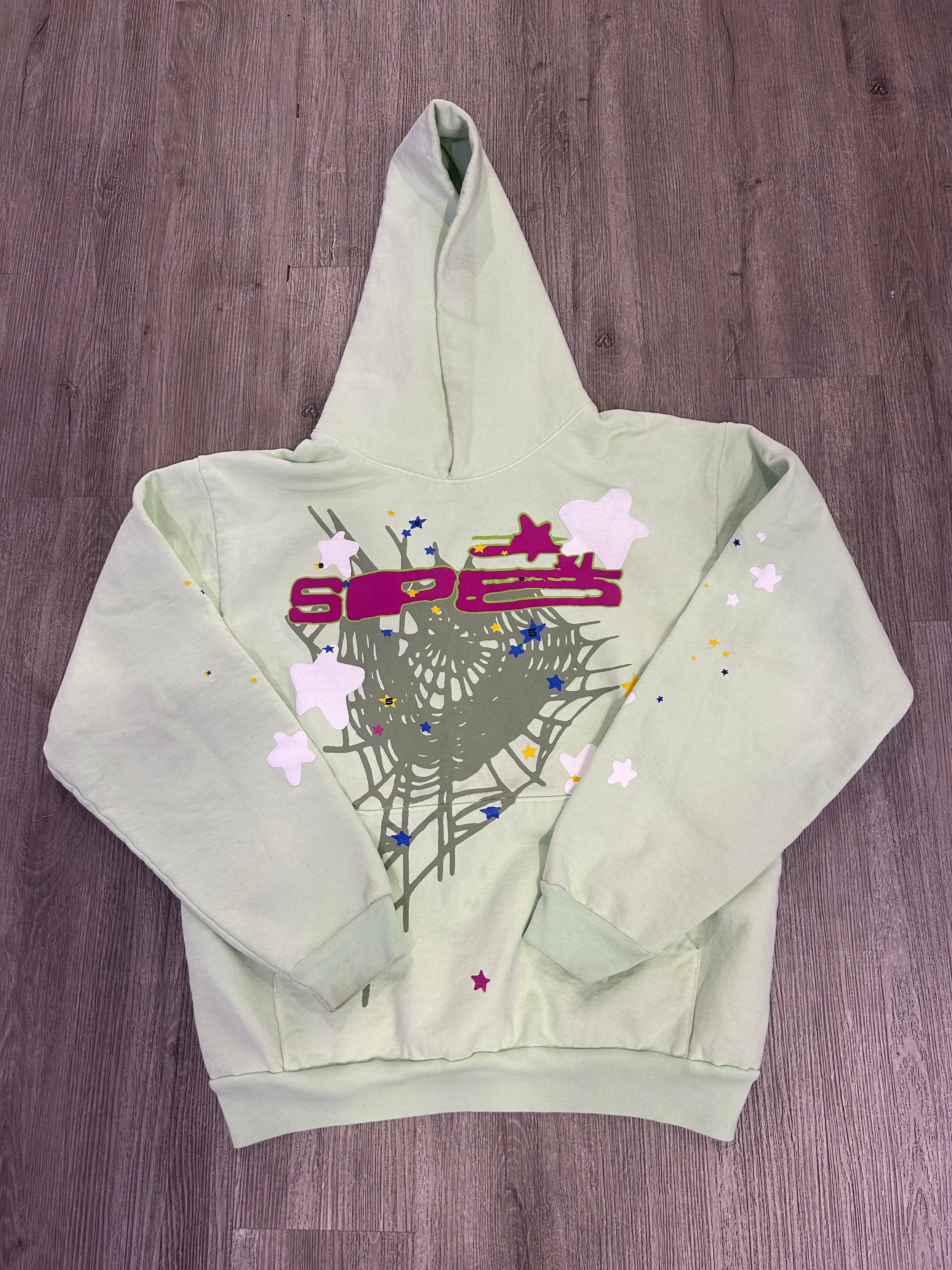 Spider hoodie mint