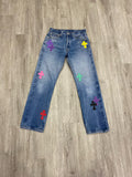 Chrome Hearts Jean Multicolor crosses