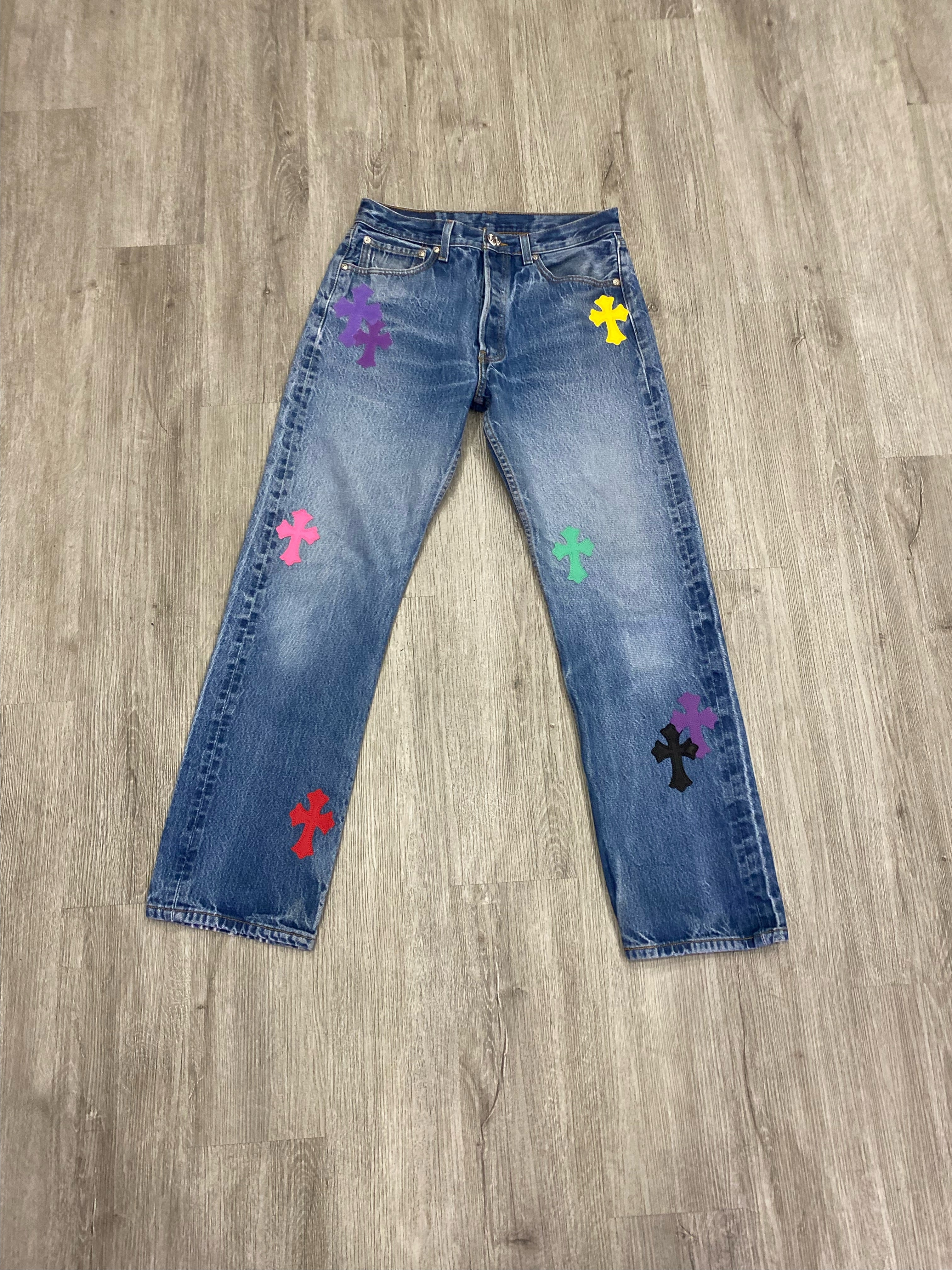 Chrome Hearts Jean Multicolor crosses
