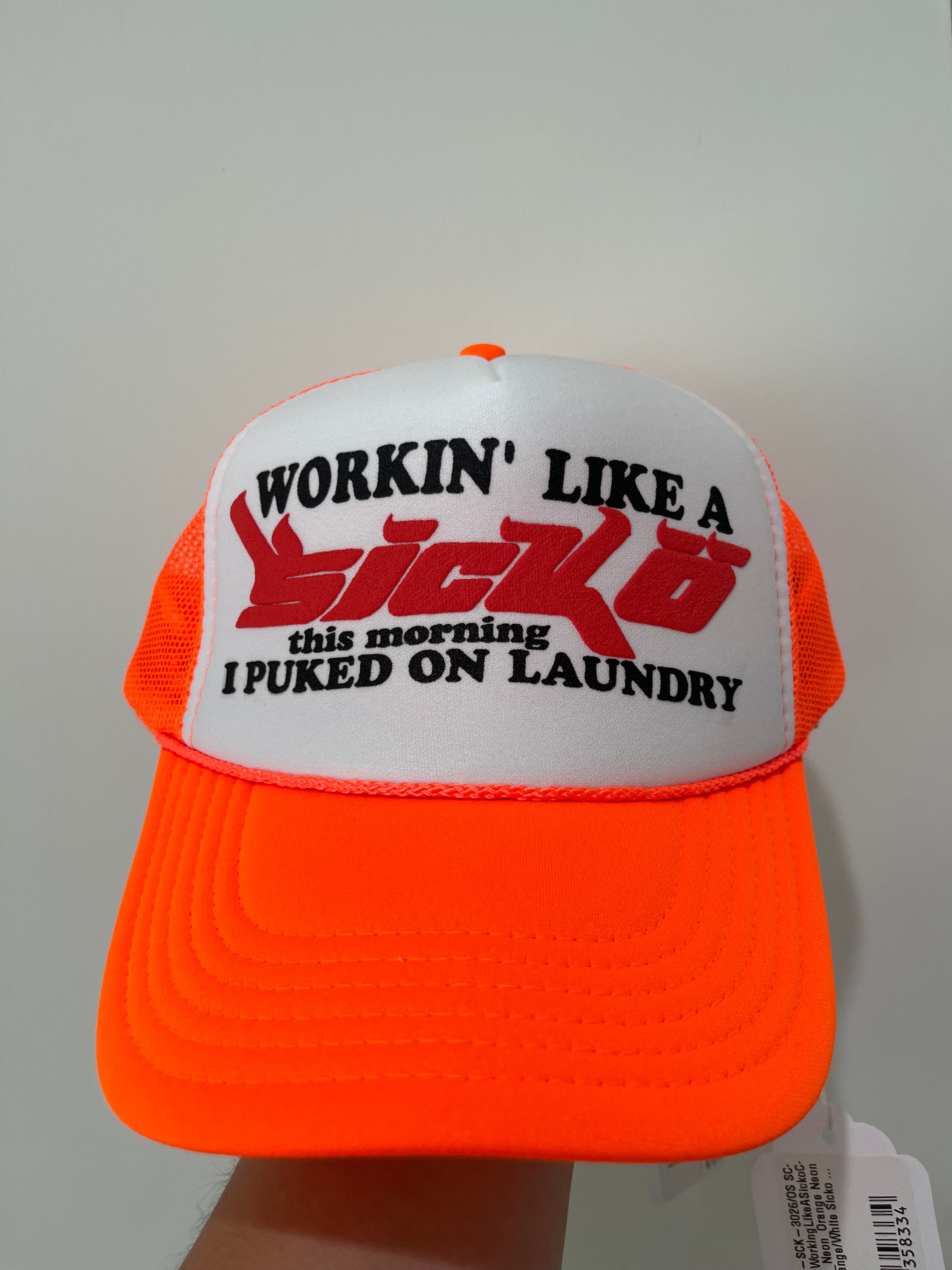 Sicko Trucker Hat (Orange/White)