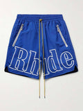 Rhude Logo Shorts (Blue)