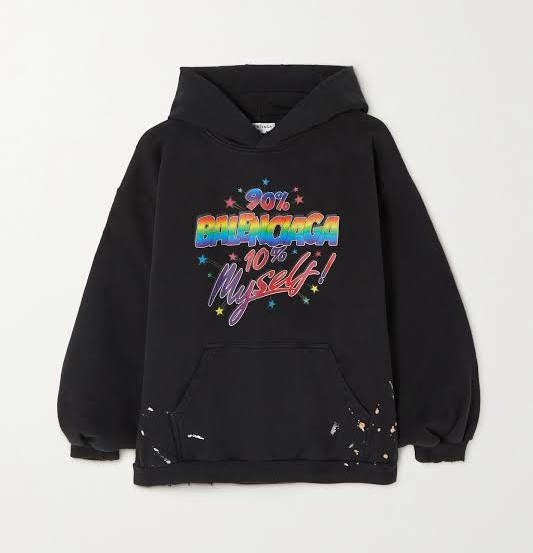 Balenciaga 90/10 Hoodie (Black)