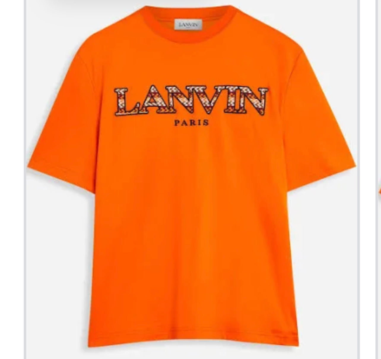 Lanvin Classic Curb tee orange