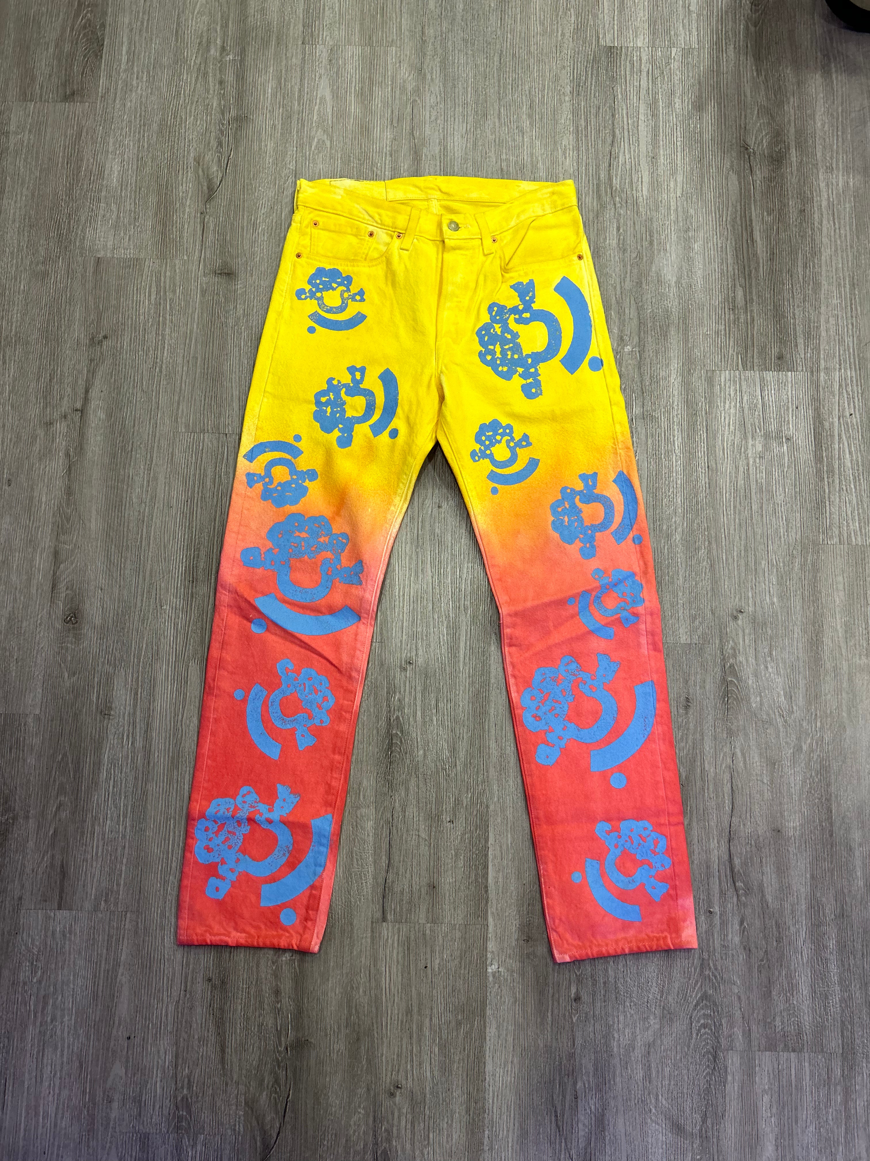 Denim Tears Jeans yellow/ orange/ blue