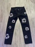 Denim tears jeans rhinestones/ black