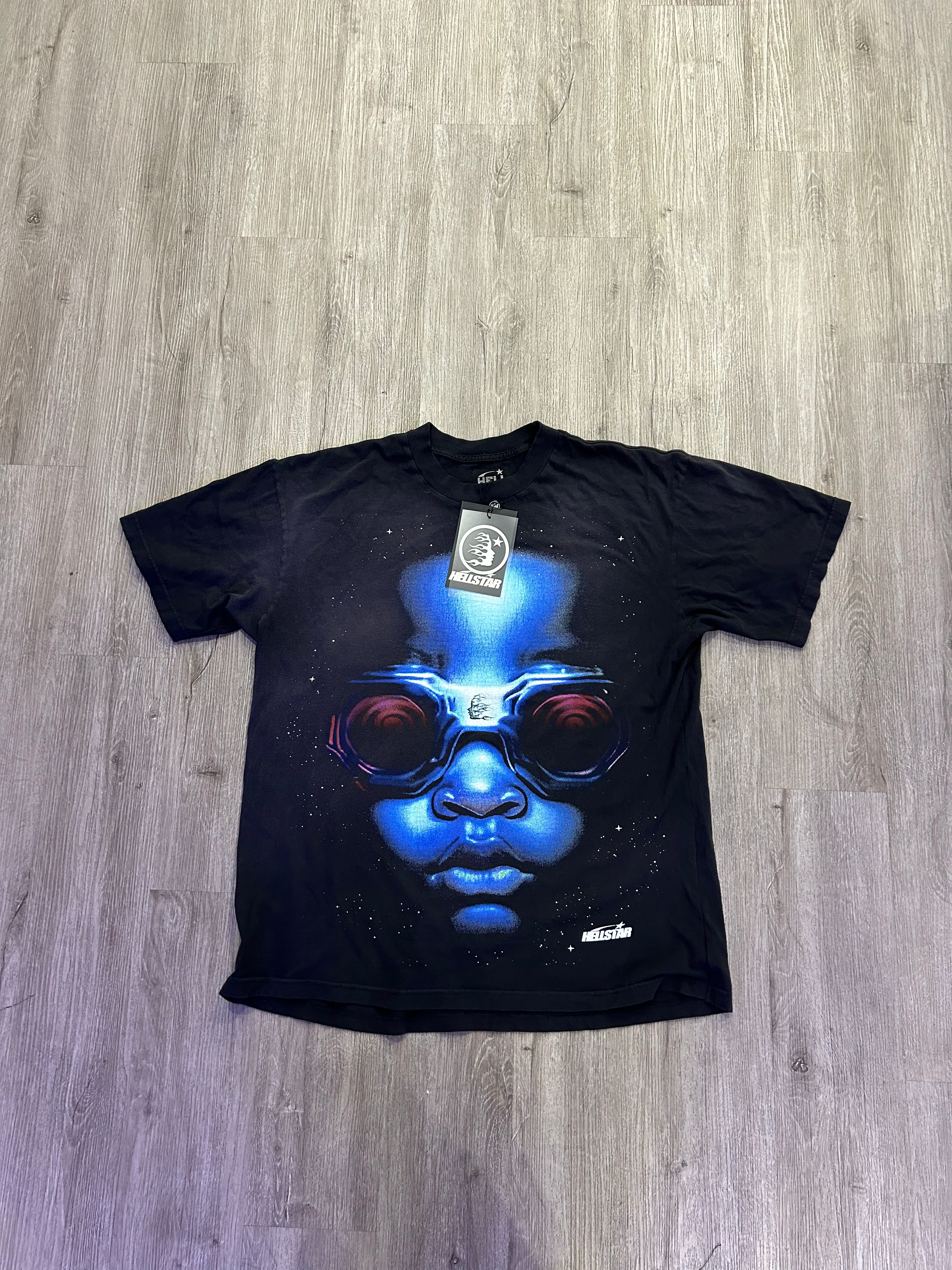 Hellstar goggle tee (black/Blue)