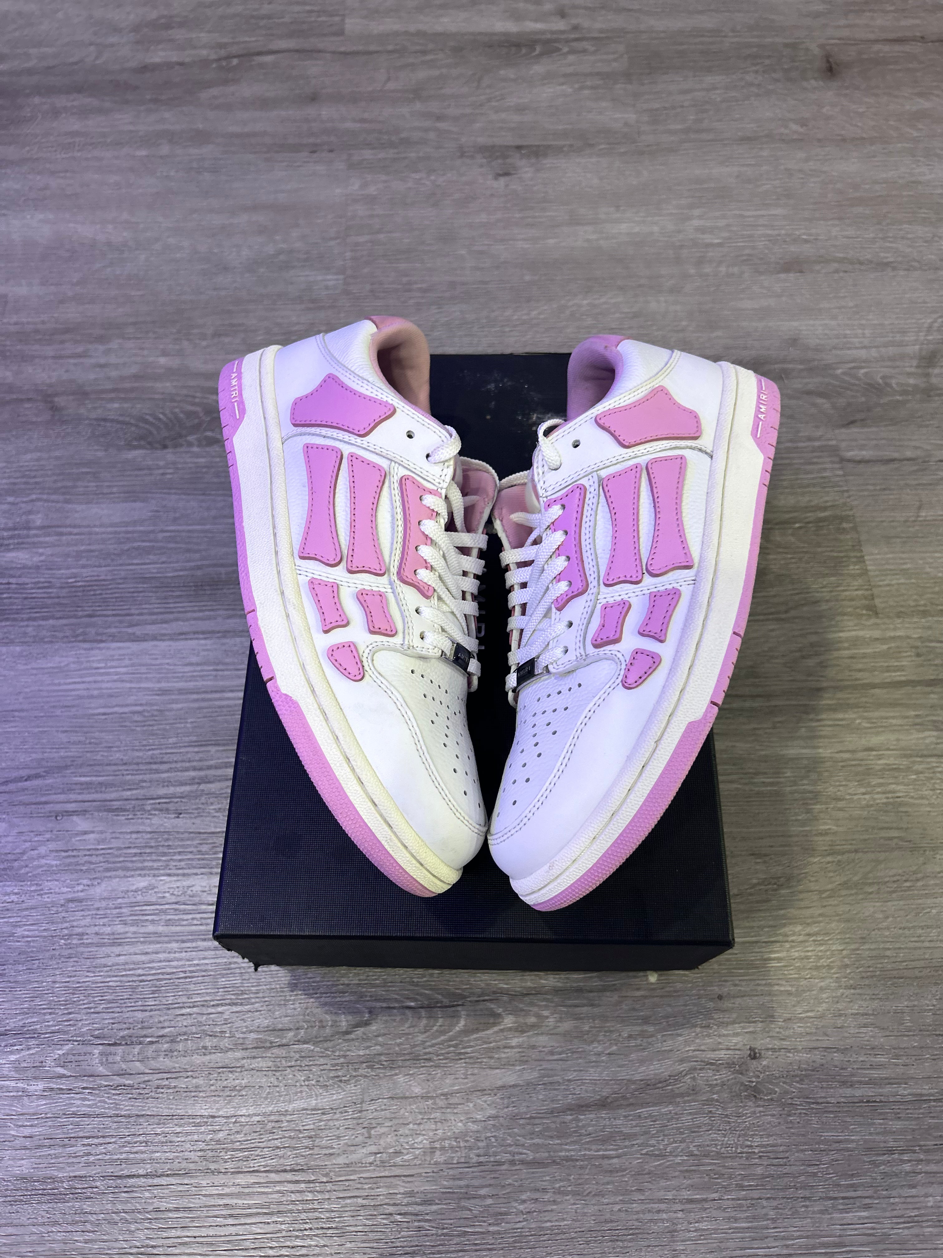 Amiri Skeleton low top pink/ white