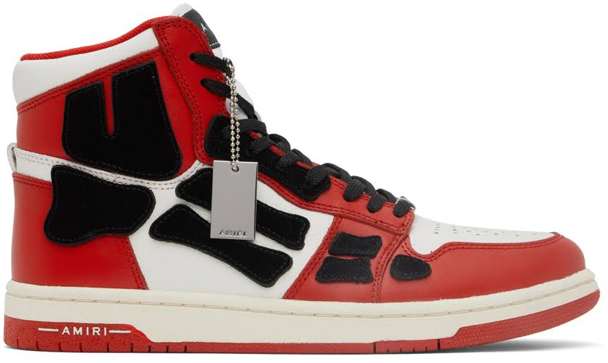 Amiri Skeleton Hightop (Red/Black/White)