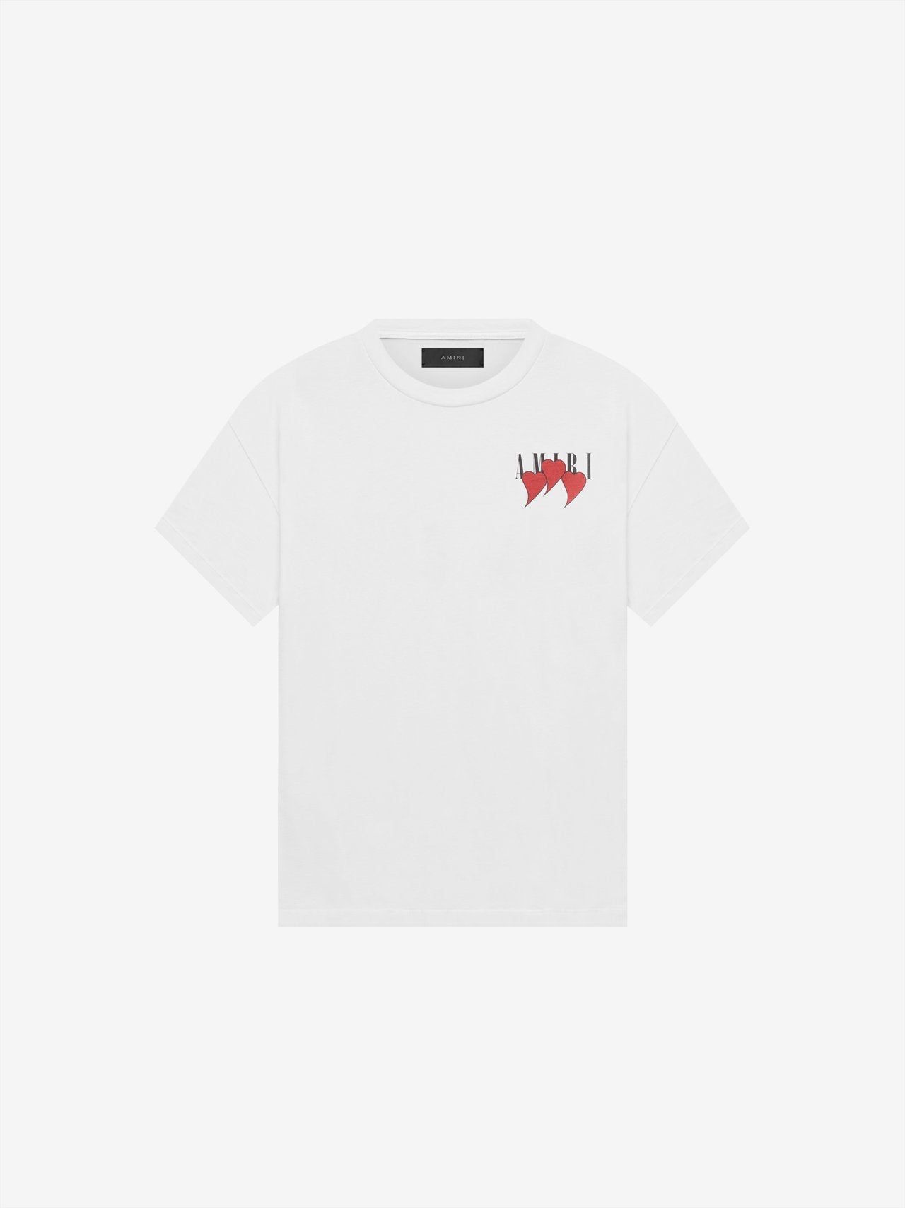 Amiri Three Heart Tee (White)