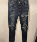 Amiri Mx1 Workshop Black Bandana Dark Blue Jeans