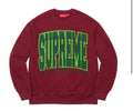 supreme cities arc crewneck (Burgundy)