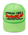 sicko trucker hat (neon green)