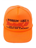 sicko trucker hat (neon orange)
