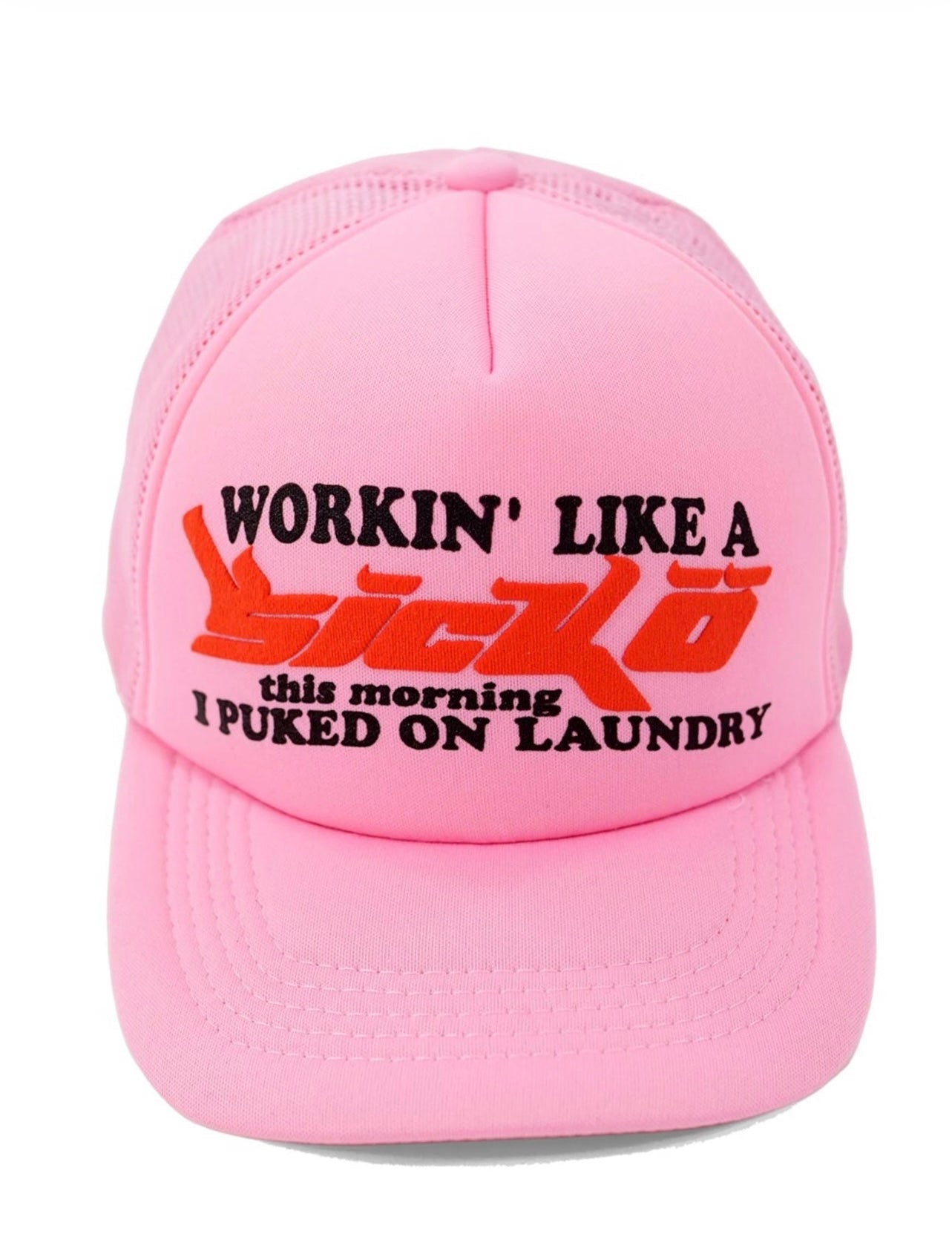 sicko trucker hat (pink)