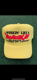sicko trucker hat (neon yellow)