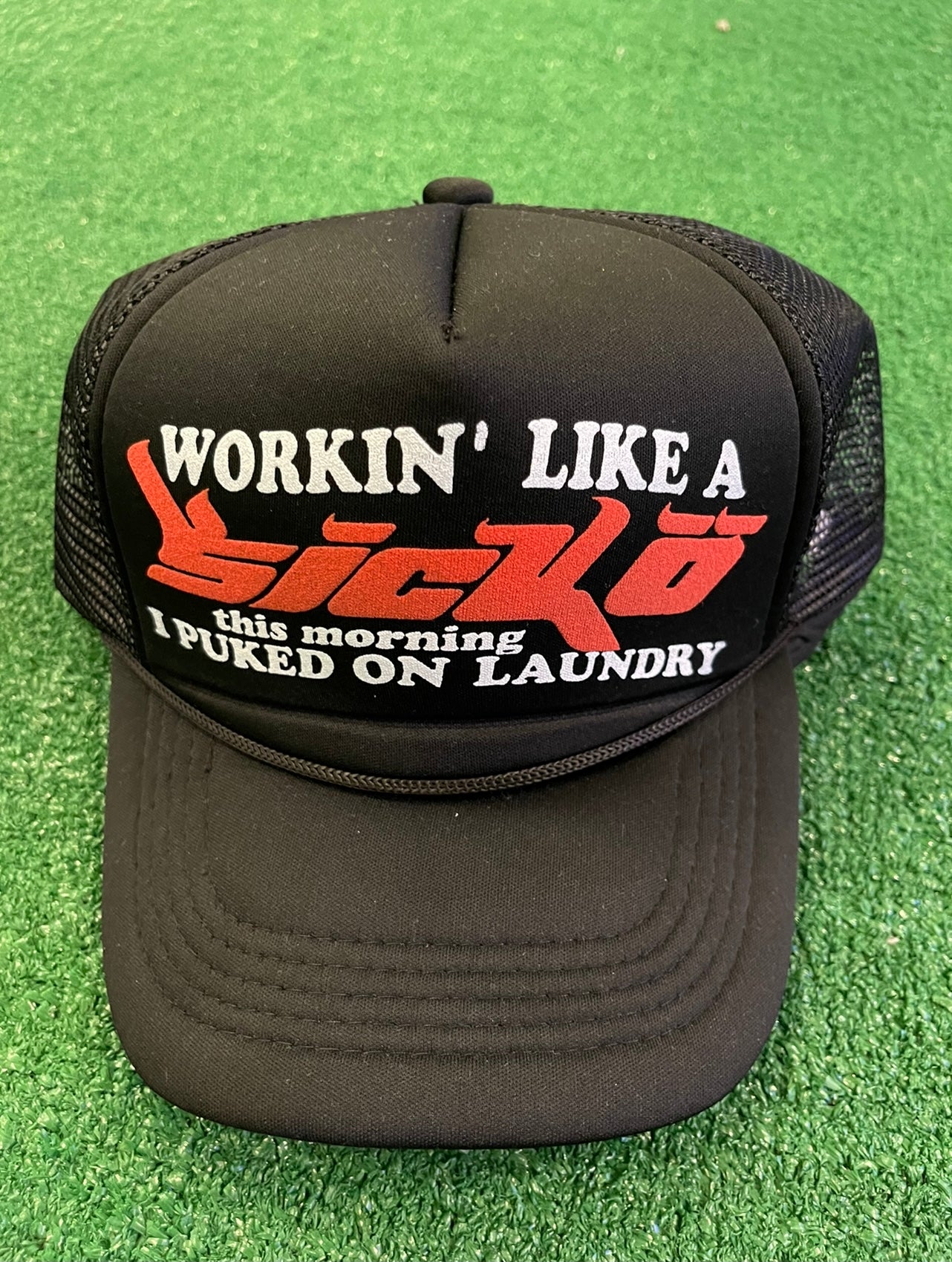 sicko trucker hat (black)