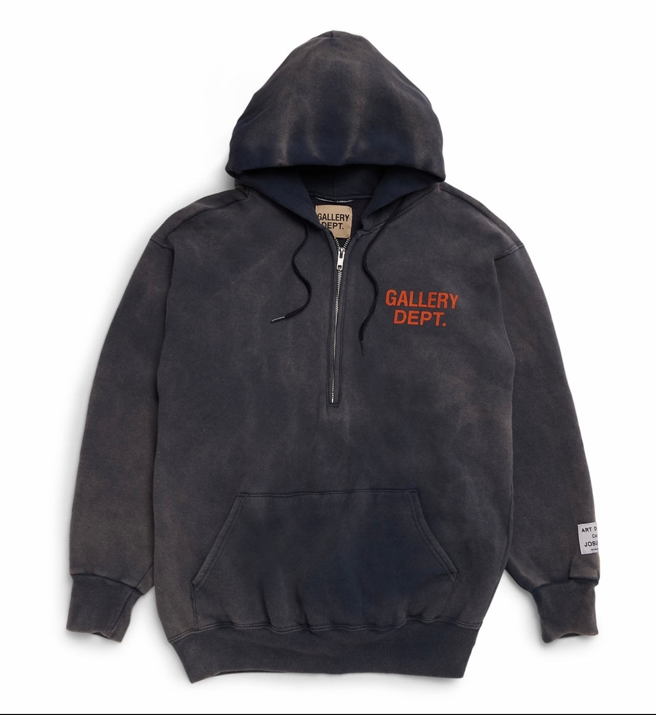 Gallery Dept Half Zip Navy/Orange Hoodie
