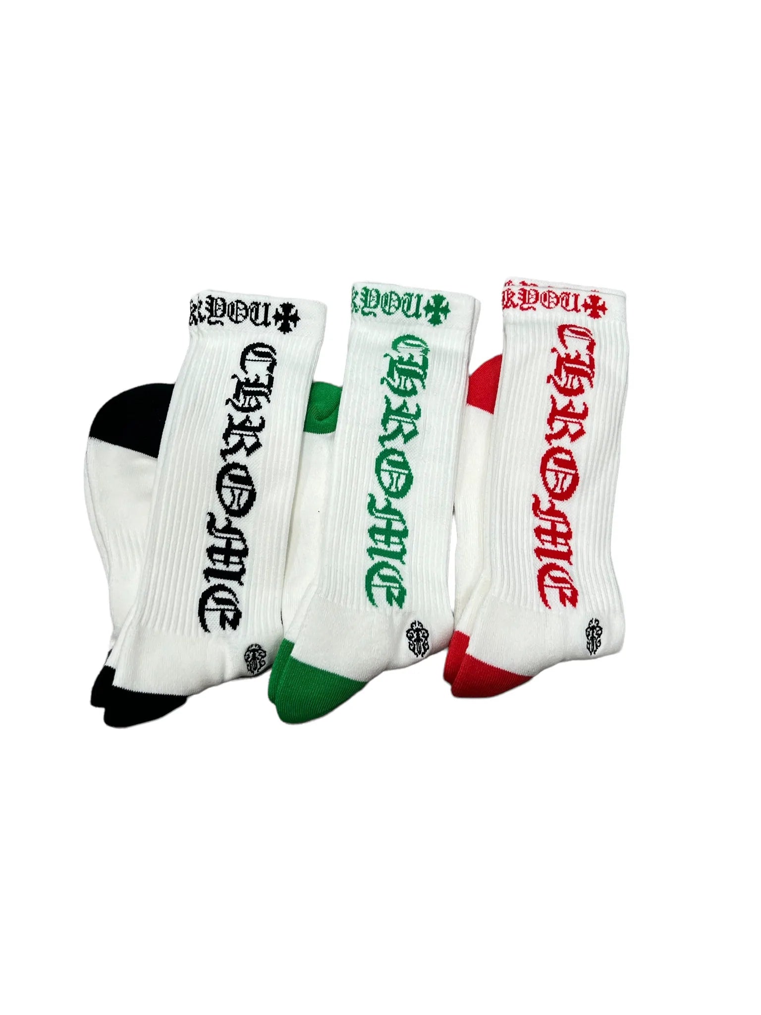 Chrome Hearts Socks (Black/Green/Red)