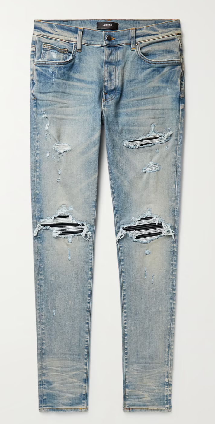 AMIRI MX1 Light blue jean (black patch)