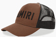 Amiri Stencil logo jean hat brown/ black