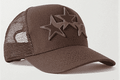 Amiri 3 star trucker hat brown camo