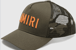 Amiri core logo hat camo/ orange