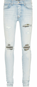 Amiri MX1 Tie Dye Camo Lightblue Jean