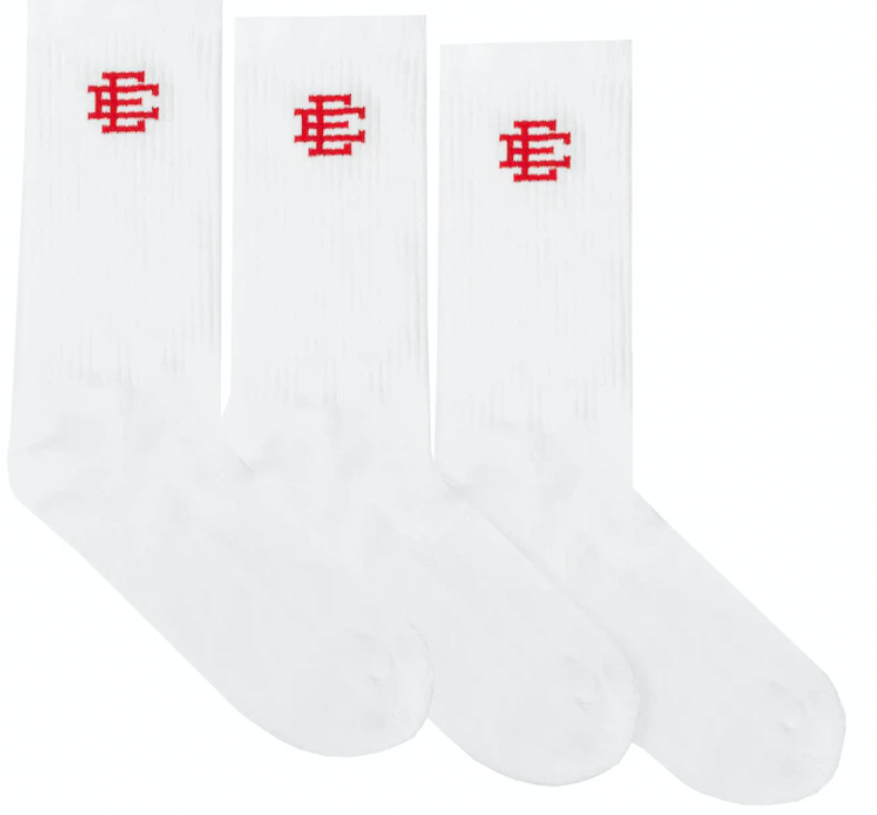 Eric Emmanuel Sock White (Red Logo)