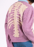 Kapital skeleton crewneck knit pink