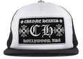 Chrome hearts "CH" Trucker Hat Black/White