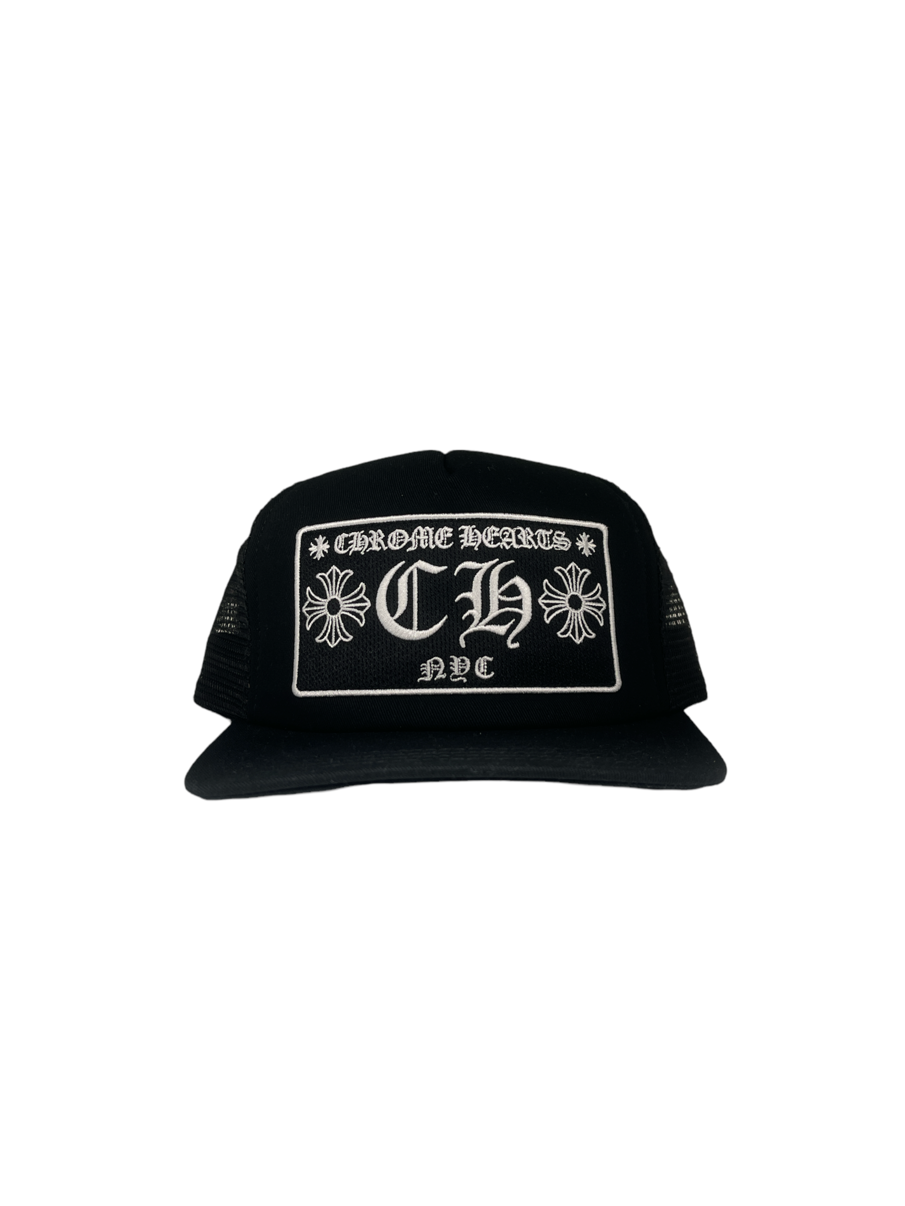 Chrome Hearts Trucker Hat (Black) "NYC"