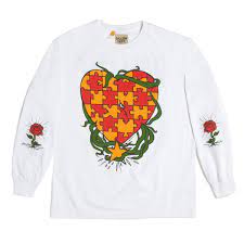 Gallery Dept "Puzzle Heart" Longsleeve (White)
