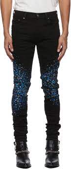 Amiri Crystal Painter Jeans (Black)